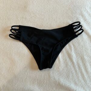 Hollister Black Strappy Bikini Bottom